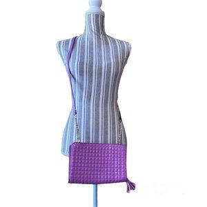 New Gianni Bini Lavender Purple Crossbody With Gold Chain